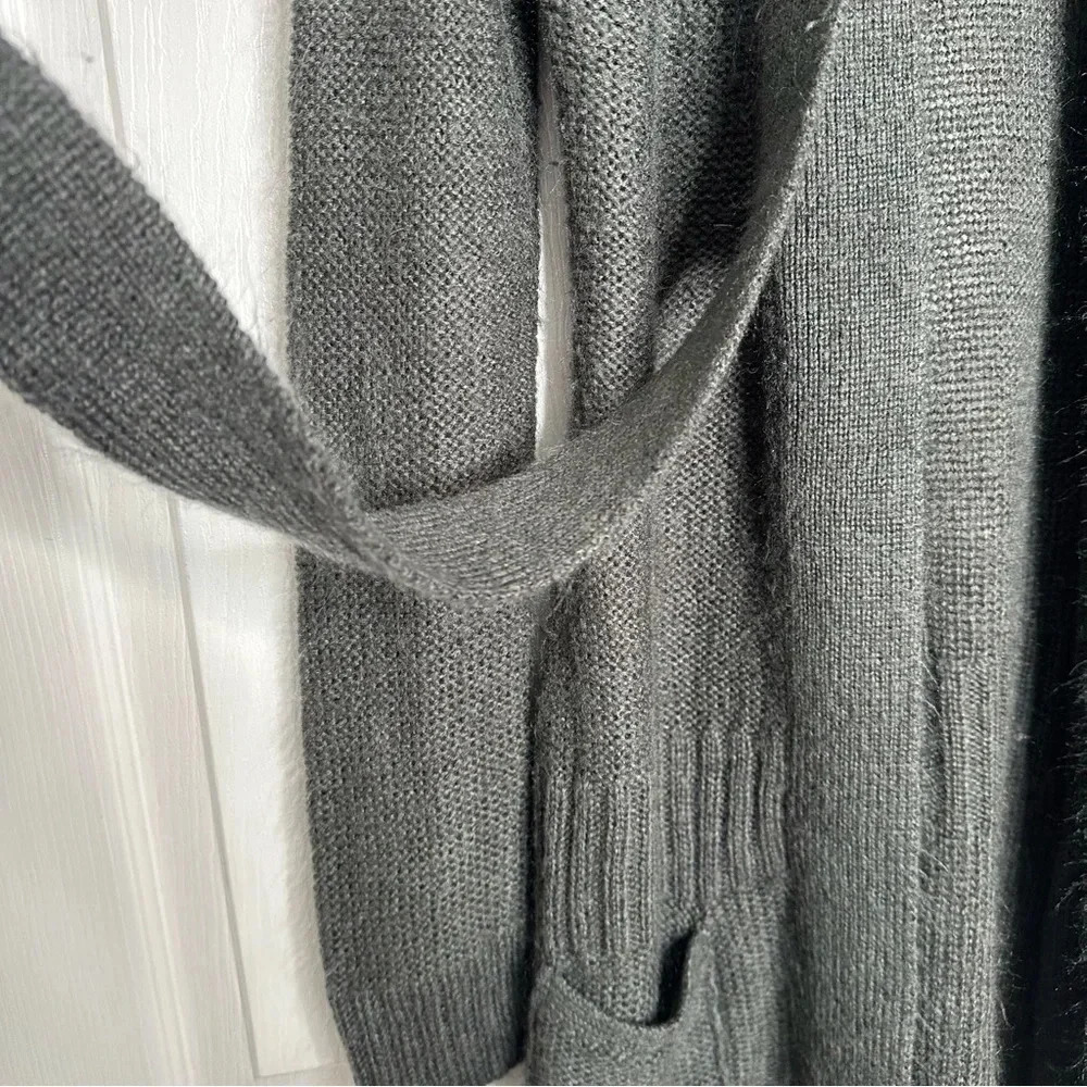 Suzy Shier Cardigan Open Front Grey Size Medium - Picture 3 of 16